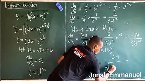 Chain Rule Method of Differentiation II | Derivatives