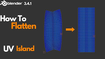 How To Flatten UV Islands In Blender 3.4.1 | Part 2(Blender Tutorial)#blender3d