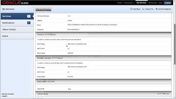 Upload tables to an Oracle Database Cloud Service