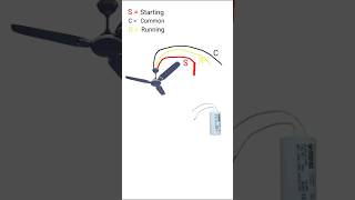 Ceiling Fan 3 Wire Connection #Electrical #Shorts