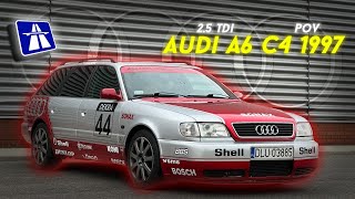 POV Audi A6 C4 2.5 TDI Quattro AEL 226HP 470NM Stage 3 German Autobahn Test Vmax Acceleration #pov