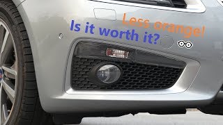 Modification of the SAAB NG9-5 Aero Front Indicator Lights