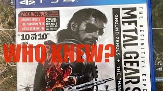 WOW!!! Check this RARE GAME I got! It’s Metal Gear Solid V but both games? Original printing!!??