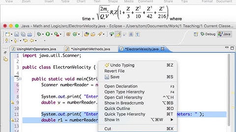 Using Java Math Methods Example