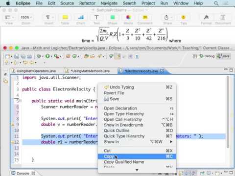 Using Java Math Methods Example - YouTube
