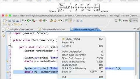 Using Java Math Methods Example
