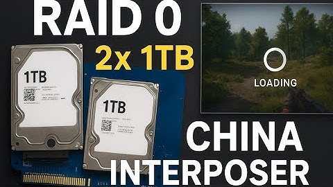 RAID 0 em 2025? 2 HDD de 1TB . Kit Interposer 