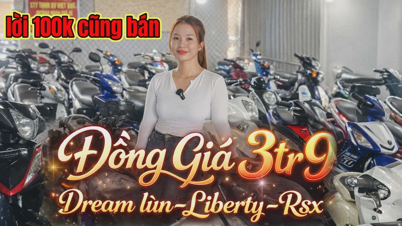 Xe Máy 3TR9 Đồng Giá! Dream, Liberty, RSX – Raider 8TR9, Mio 4tr5 có lời là em bán Tại Dĩ An
