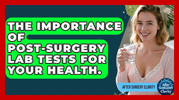 The Importance Of Post-Surgery Lab Tests For Your Health. - After Surgery Clarity