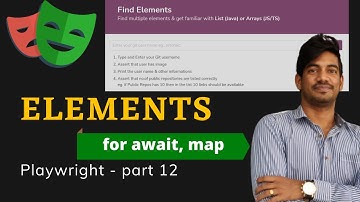 Find Multiple Elements | Playwright - Part 12
