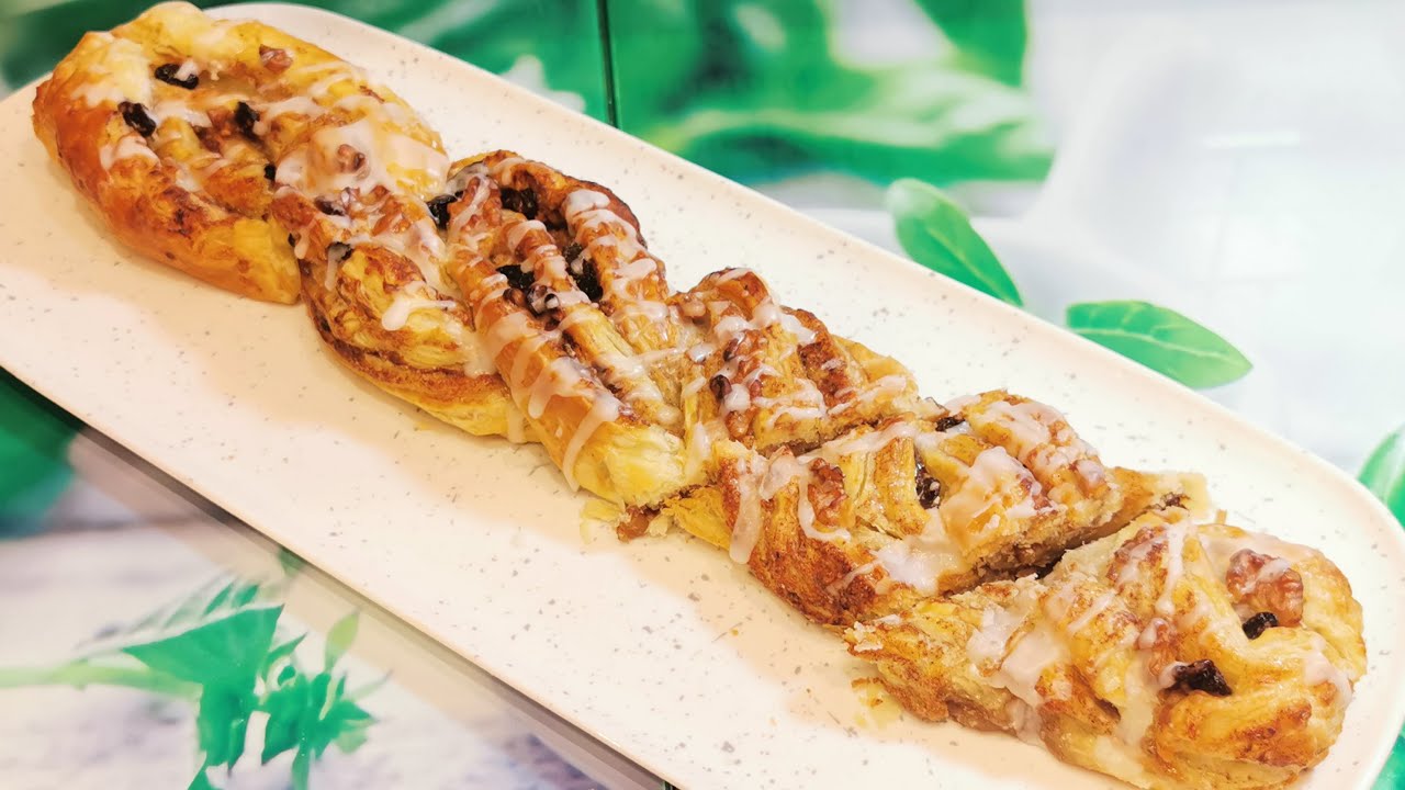 Trenza de hojaldre y frutos secos | Receta deliciosa