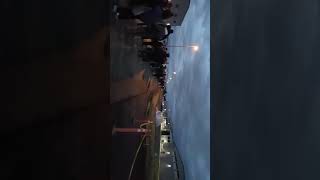 Line for Trump Rally  in Belgrade MT 2 hours before doors open