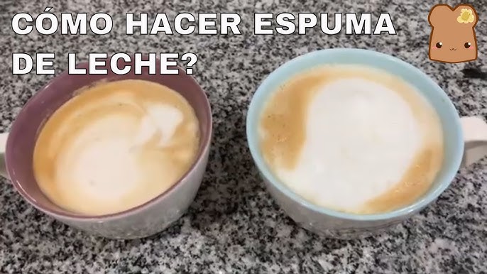 Cómo hacer espuma de leche con batidora