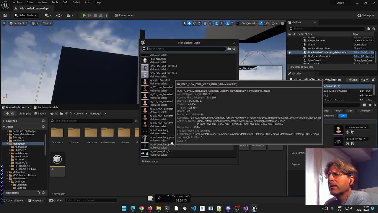 C++ y Unreal 5: Metahuman, animaciones y ... - YouTube