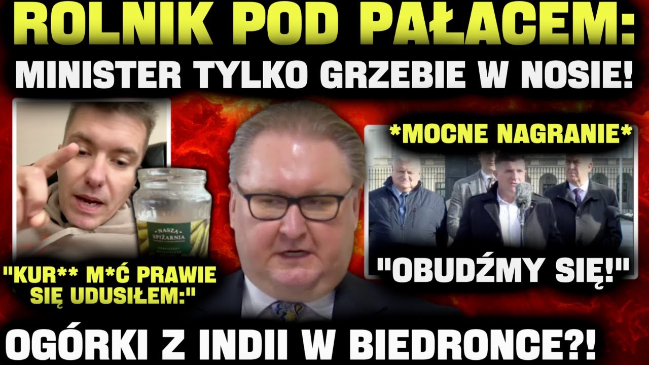 Rolnik WYBUCHŁ pod PAŁACEM! Te SŁOWA przejdą do HISTORII