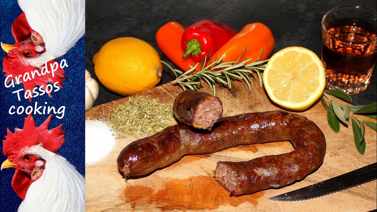 Σπιτικά λουκάνικα του παππού Τάσου-Homemade sausage-Bratwurst selber machen