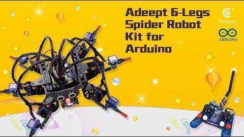 Adeept Hexapod 6 Legs Spider Quadruped  Robot Kit for Arduino with Nano Control Board,Remote Control