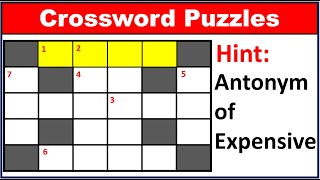 Crossword Puzzles #48😊 | English Crossword | Quiz | Simple English Puzzle | English Riddles