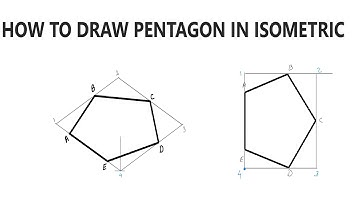 How to Construct Pentagon In Isometric Projection/Views