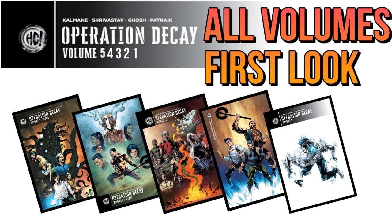 Operation Decay All Volumes First Look - Volume 1-5- Holy Cow Comics- Sabkuchsingh- SKS
