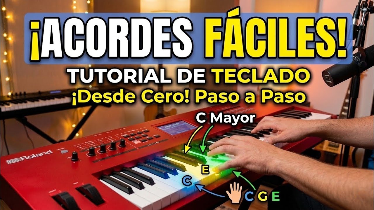 Cómo aprender TODOS los acordes en el teclado 🎹 (fácil y rápido)