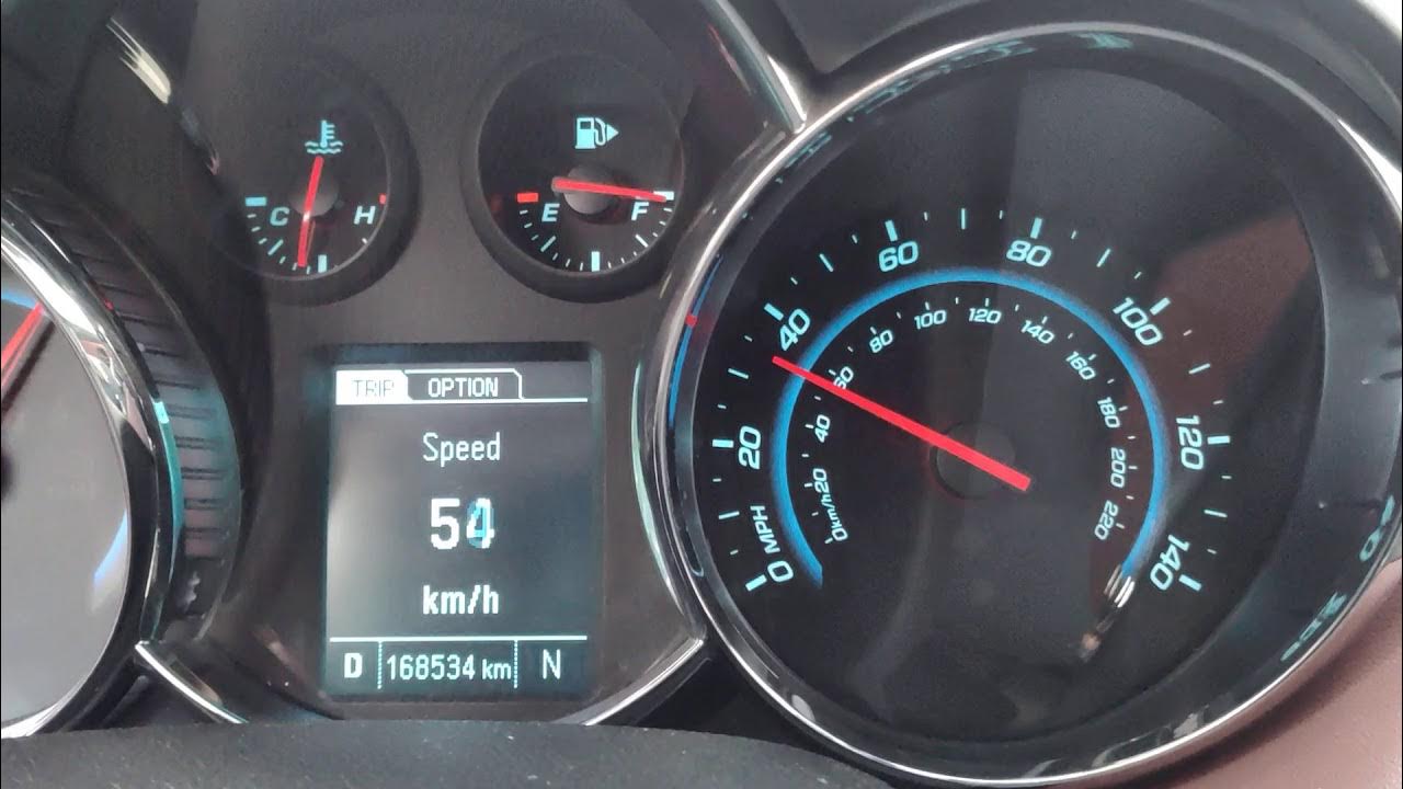 Chevrolet Cruze 1.4 Turbo 0-100 km/h acceleration - YouTube