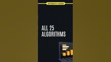 All 25 Algorithms #coding #coder #algorithms