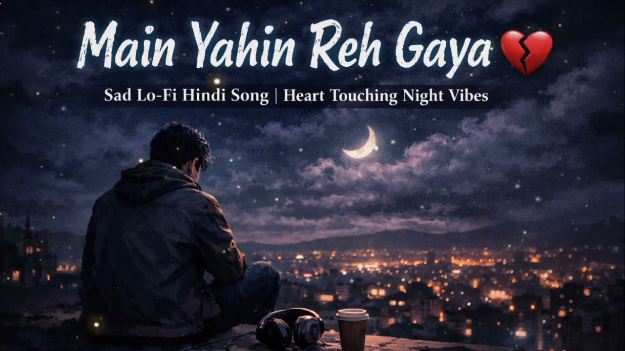 Main Yahin Reh Gaya 💔 | Sad Lo-Fi Hindi Song | Heart Touching Night Vibe