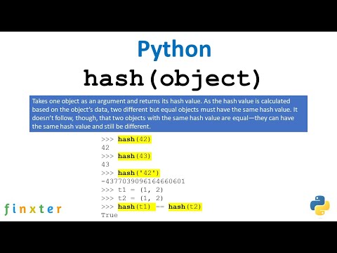 Video: Wie berechnet Python Hash?