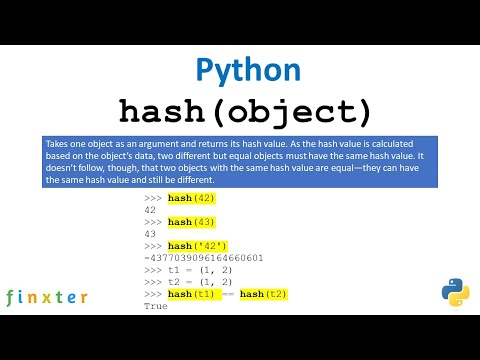 ভিডিও: পাইথন কিভাবে হ্যাশ গণনা করে?