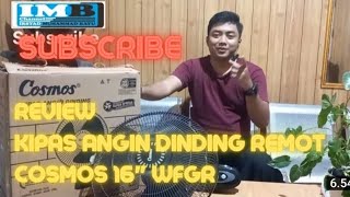 Review Kipas Angin Dinding Remot Cosmos 16 inch" WFGR (Link Pembelian di Deskripsi)