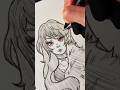 Learn to draw hair! 🫨. #art #tutorial #arttutorial
