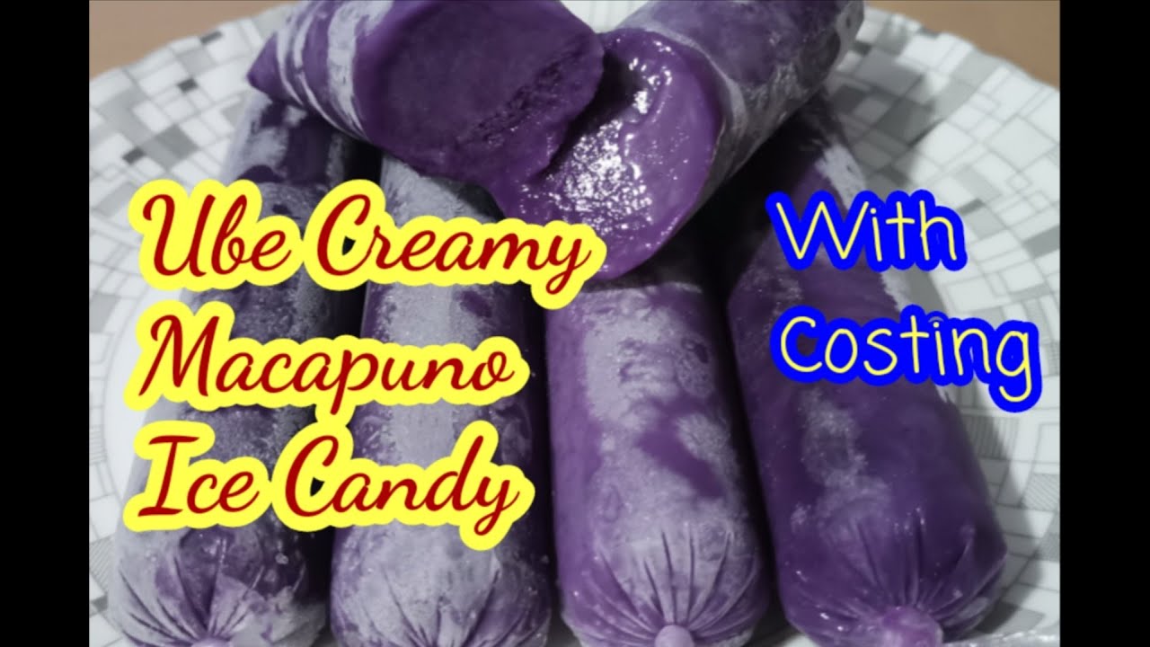 How to make an Easy Creamy UBE MACAPUNO Ice Candy,,,, You must try this 😋❤️