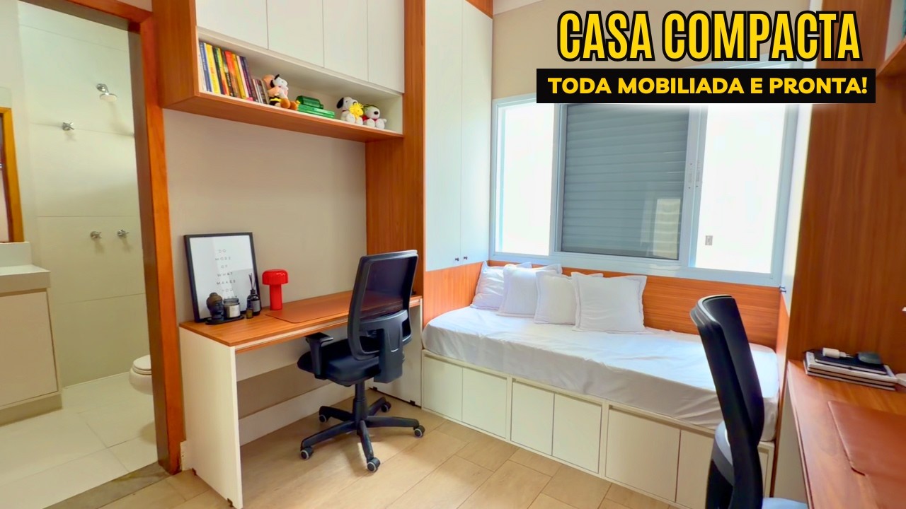 🤩 CASA LINDA, PORTEIRA FECHADA, muito prática e pronta para morar no Village Moutonnée em Salto