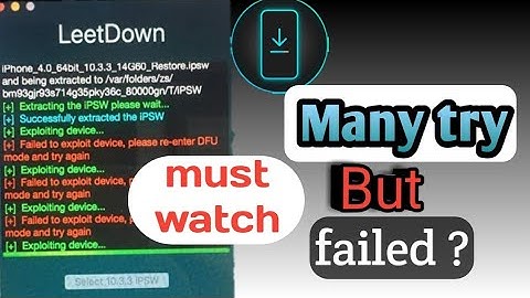 Leetdown | Downgrade ios 12.5.7 to 10.3.3