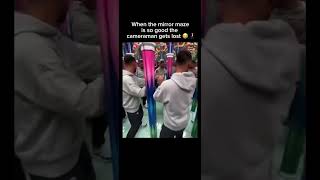 I’ve never been in a HARD mirror maze… 😭