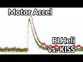 Motor acceleration  blheli vs kiss