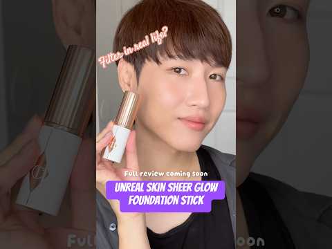 ￼Unreal Skin Sheer Glow Foundation Stick Charlotte Tilbury #makeup #beauty #review #grwm #foundation