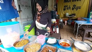 NASI UDUK TEH AYU BARU 2 BULAN JUALAN \u0026 HARGA MURAH PORSI PORTUGAL - INDONESIAN STREET FOOD