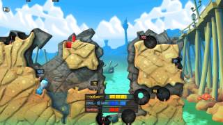 Worms Revolution FFA Multiplayer Fun Times w/cynic&xyloc 1080p Gameplay #20