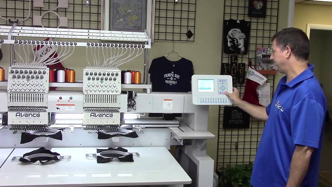 Avance 1504C Embroidery Machine Demonstration SPANISH YouTube