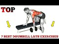 Top 7 Best Dumbbell Lat Exercises | Build a Wide V-Shape Back Fast 💪 #back #triceps #fitness #gym 