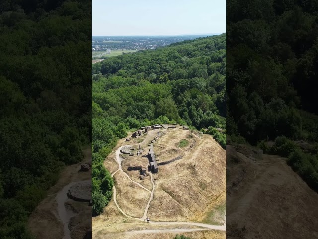 Góra Marcina i ruiny zamku z lotu ptaka ♥️ #kuriertarnowski #tarnow #drone #video #Poland