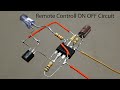 How to make a Remote controlled ON OFF circuit using BJT transistor bc547