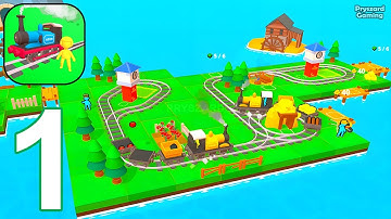 Rail Lands - Gameplay Walkthrough Part 1 Stickman Idle Rail Land Manager (iOS, Android Gameplay)