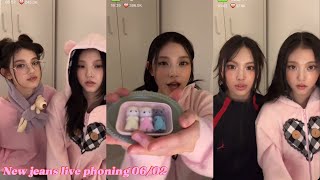 NewJeans phoning live 2024/02/06 (Engsub) Haerin call & Danielle Hyein