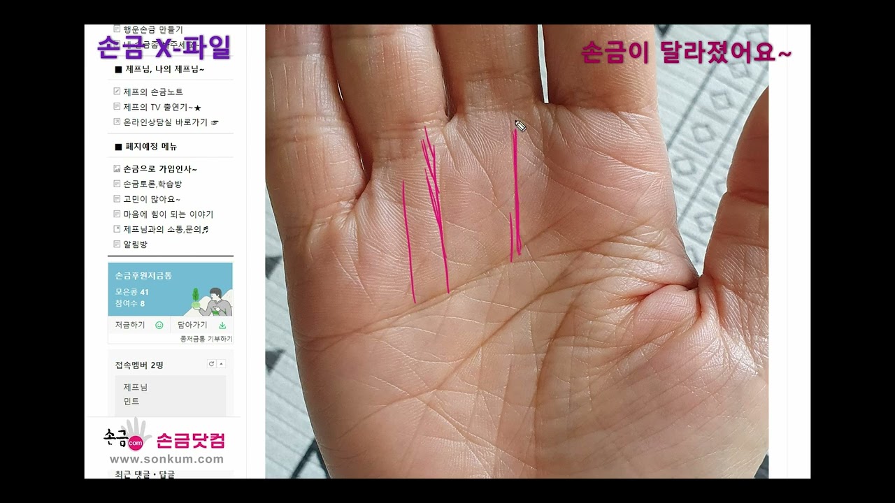 [손금X-파일] 손금이 달라졌어요~