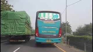 ASLI PRIMA VS MURNI JAYA KM62 (TNG-MRK) ENDINGNYA HAMPIR TABRAKAN!