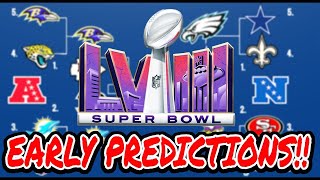 2024 NFL PLAYOFF PREDICTIONS!! FULL PLAYOFF BRACKETS! SUPER BOWL 58 WINNER! (FINAL EDITION)