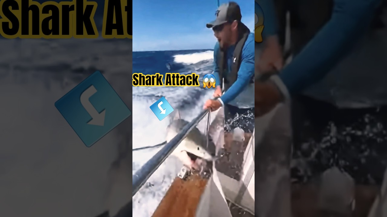 Fishermen Panic as Giant Shark Lands on Deck 😱 